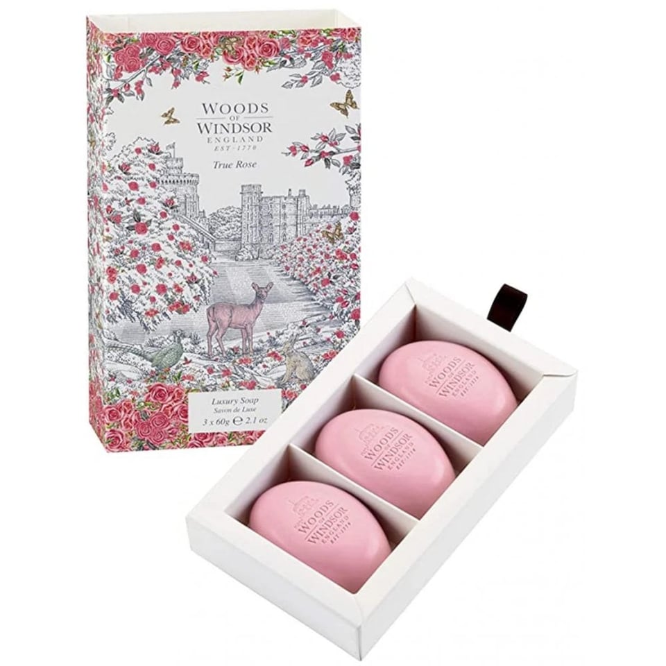 Woods of Windsor True Rose Soap 3 x 60g