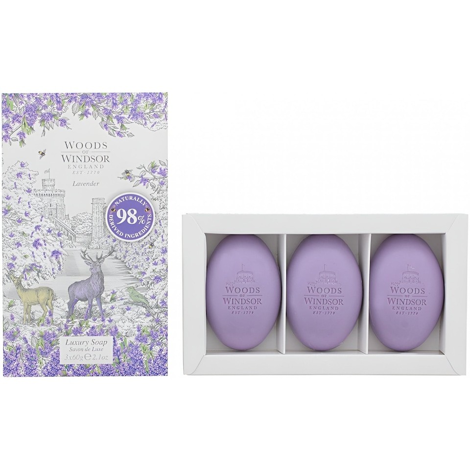 Woods of Windsor Lavender Soap 3 x 60g