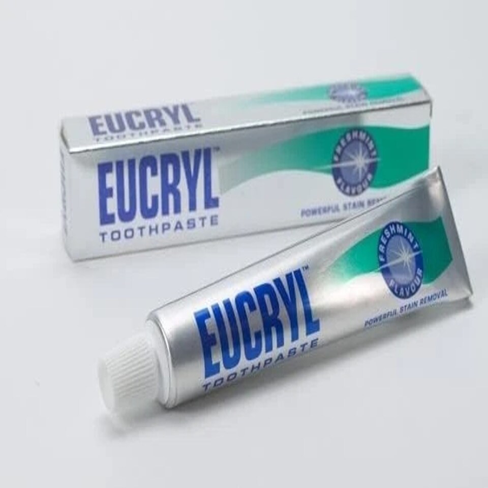 Eucryl Freshmint Toothpaste, Whitening Toothpaste, Powerful Stain Remover, For Tobacco, Tea, Coffee & Wine Stains, Unique Polishing Action, 1 x 50ml