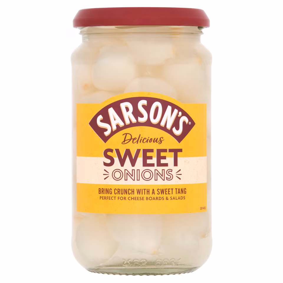 Sarsons Sweet Onions 460G