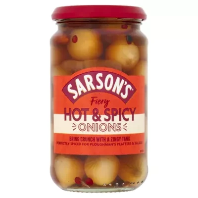 Sarsons Fiery Hot & Spicy Onions 460g