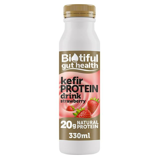 Biotiful Gut Health Strawberry Kefir High Protein Drink 330ml
