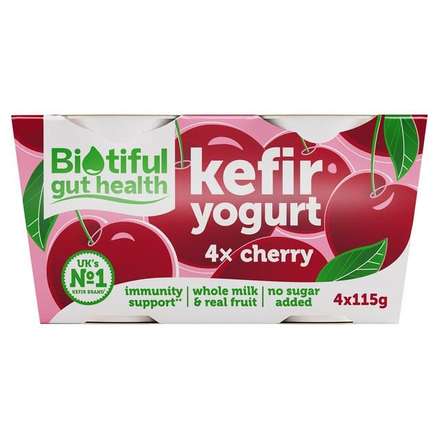 Biotiful Gut Health Kefir Yogurt Cherry 4 x 115g