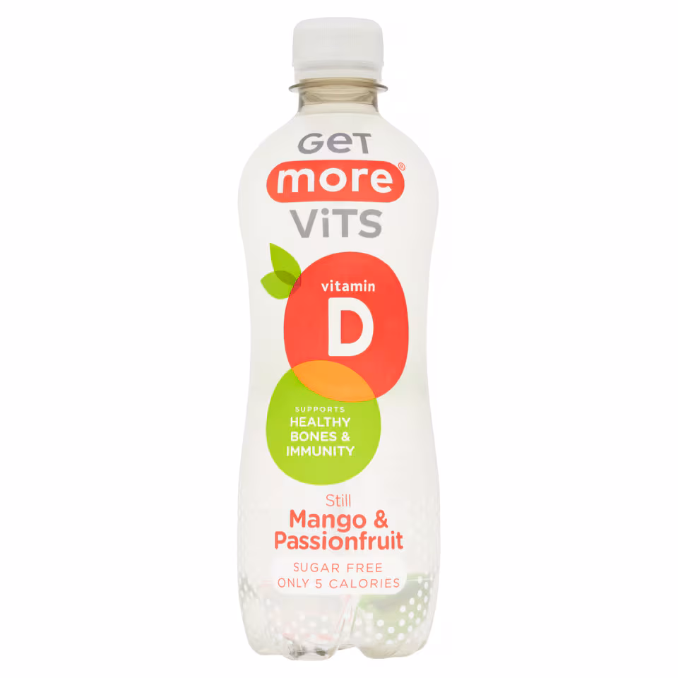 Get More Vitamin D Still Water Mango & Passionfruit Drink 500ml