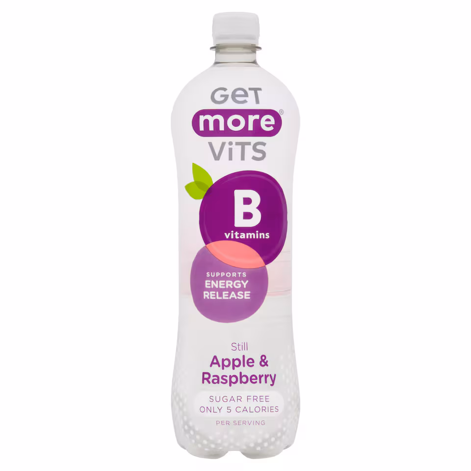 Get More Vits B Vitamins Still Water - Apple & Raspberry 1 Litre