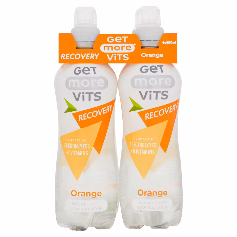 Get More Vitamins Recovery Still Water Orange Drink 4X500ml