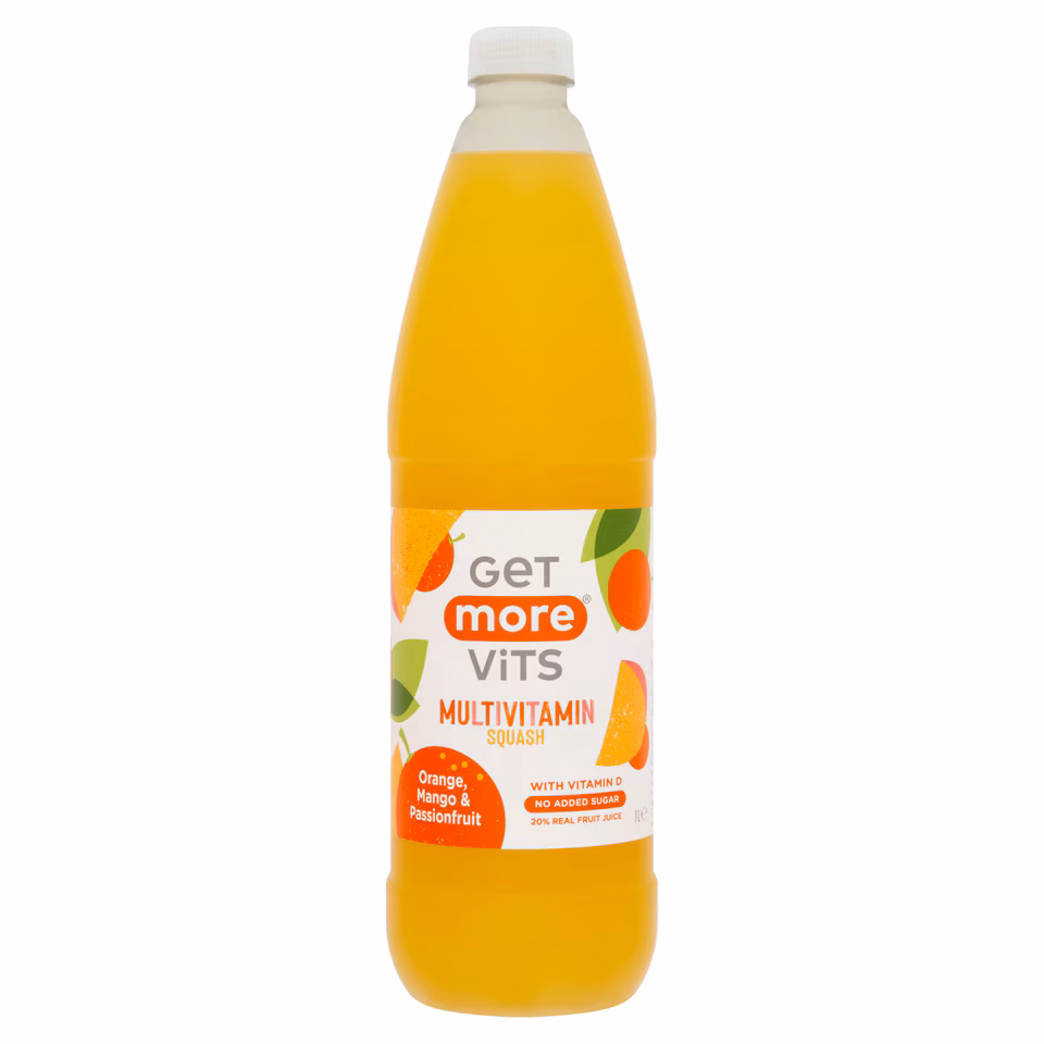 Get More Vitamins Multivitamin Squash Orange & Mango 1L