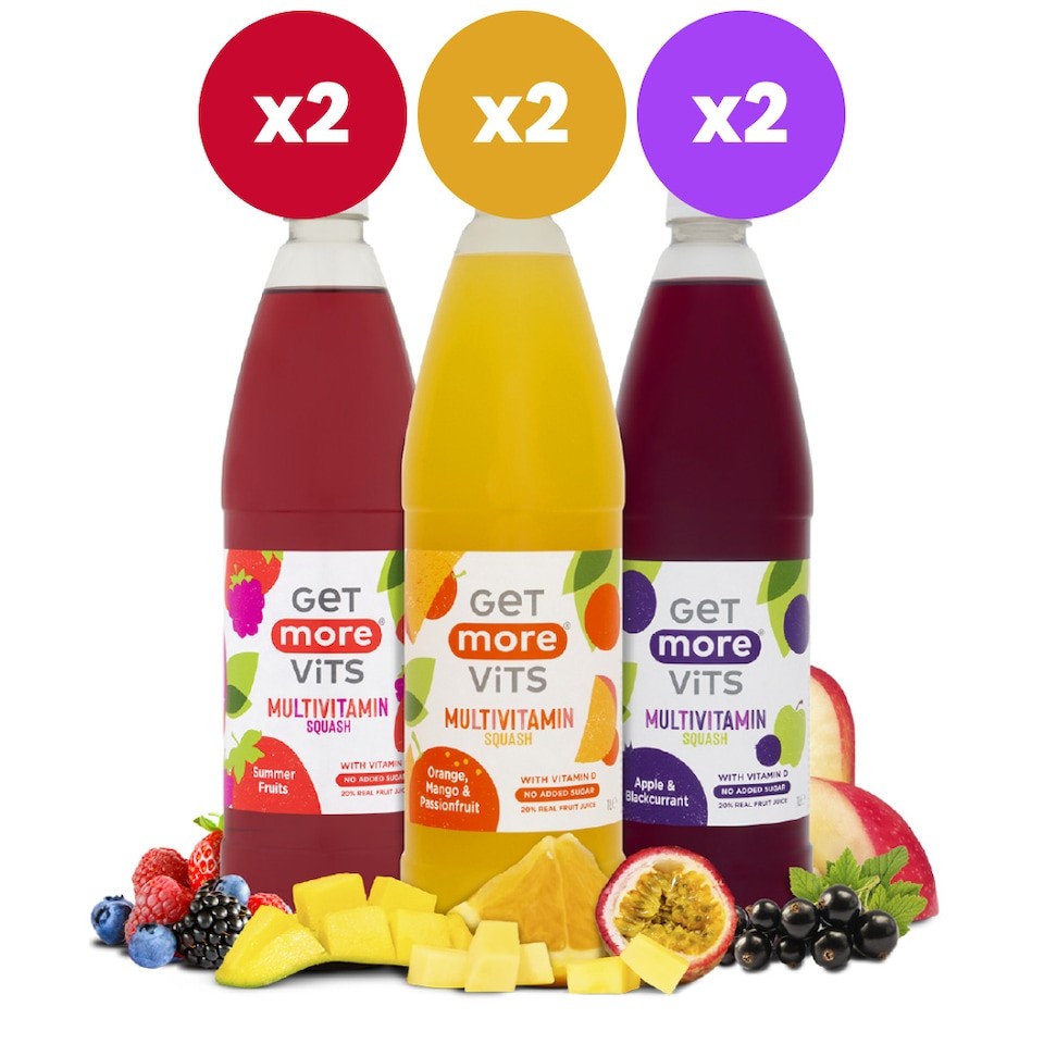 Get More Vits Kids Multivitamin Squash Bundle 6x1L