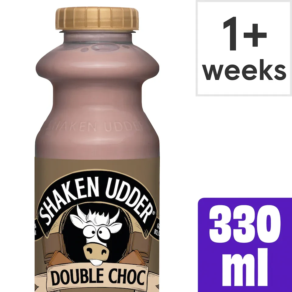 Shaken Udder Double Choc Milkshake 330ml