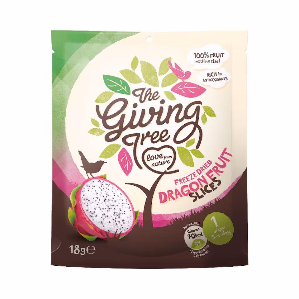 The Giving Tree Freeze-Dried Dragon Fruit Crisps 18g
