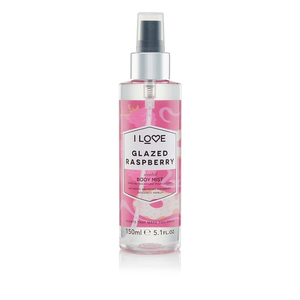 I Love Glazed Raspberry Scented Body Mist 150ml
