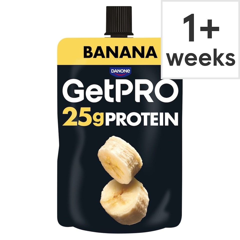 GetPRO 25g Protein Yoghurt Pouch - Banana 200g