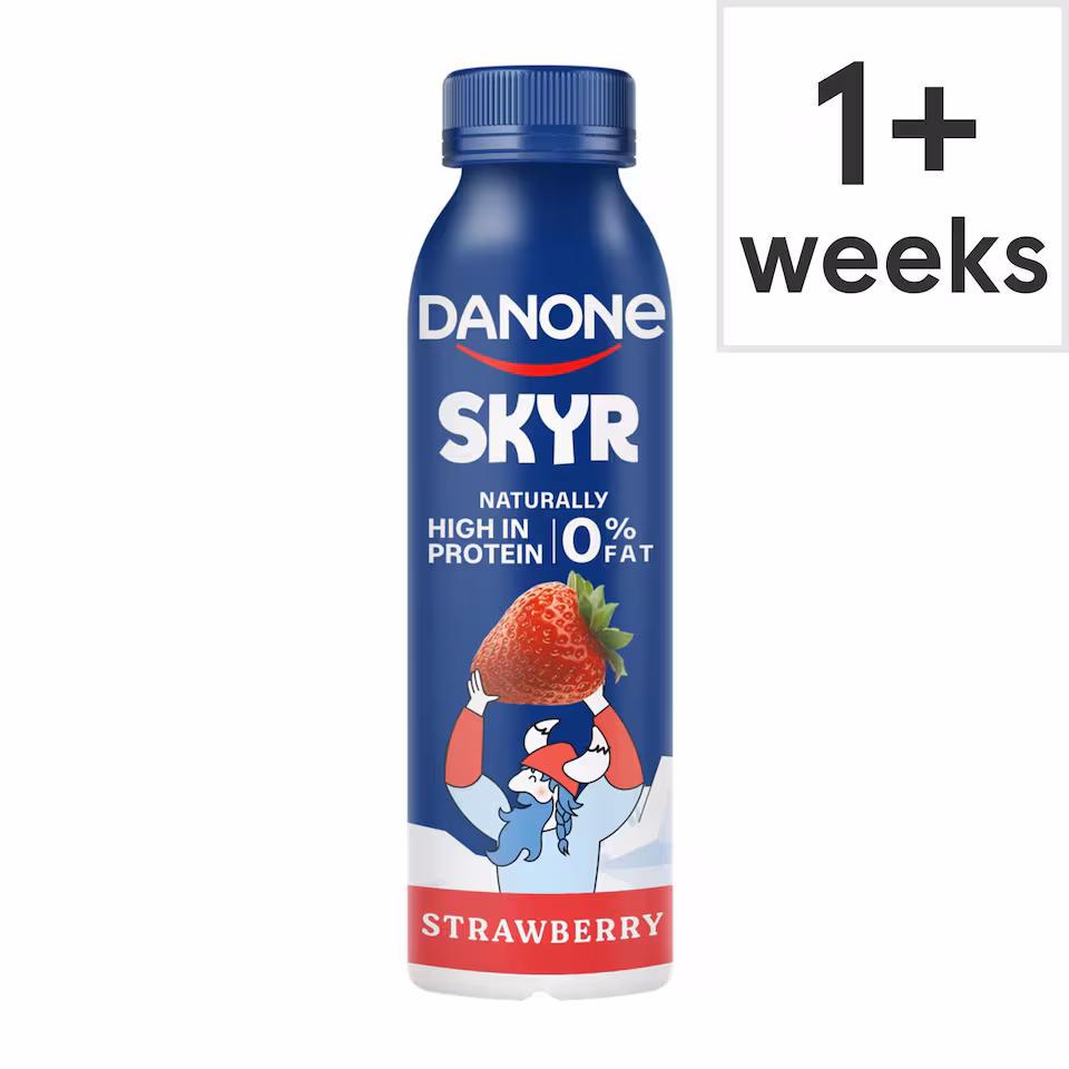 Danone Skyr 0% Fat High Protein Strawberry Yoghurt Drink 270g