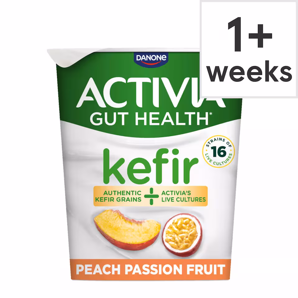 Activia Kefir Peach Passion Fruit Gut Health Yoghurt 345g
