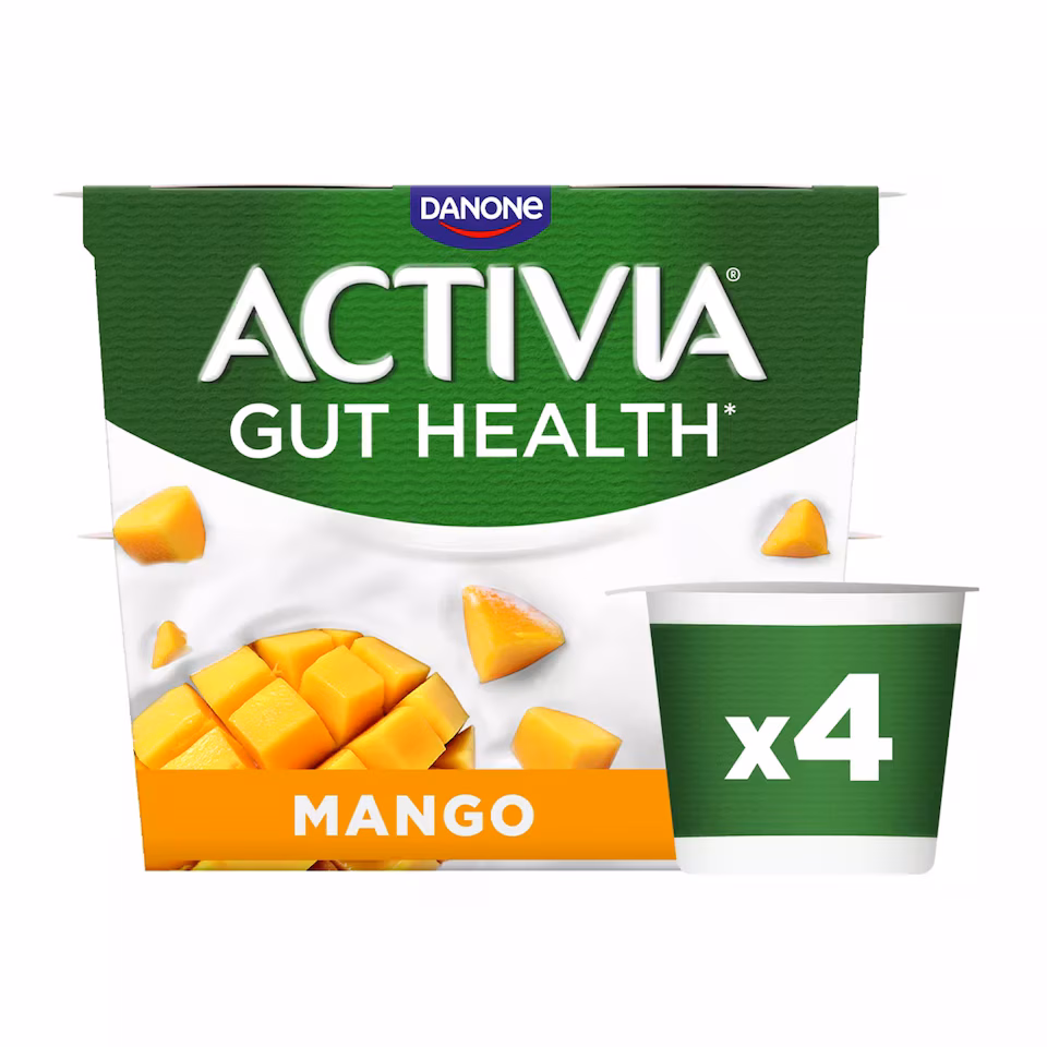 Activia Mango Gut Health Yoghurt Multipack 4x115g