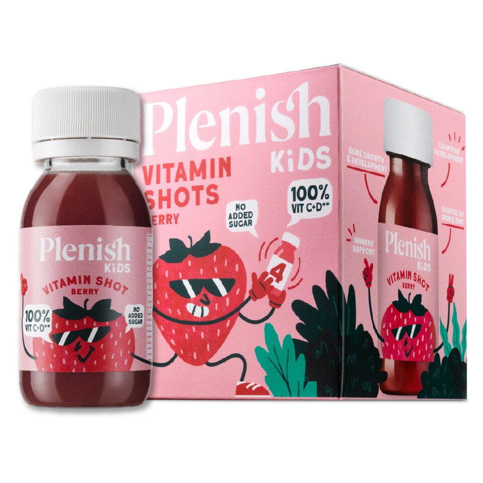 Plenish Kids Berry Vitamin Shots 4x60ml