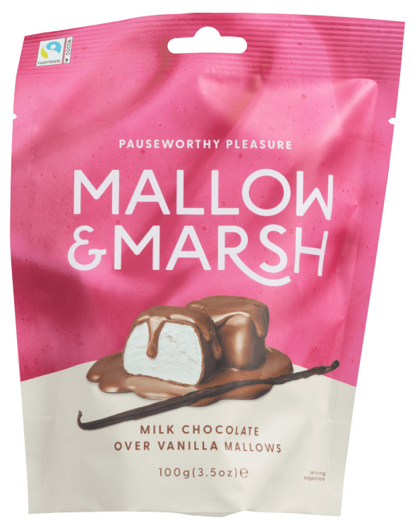 Marshmallows Sjoko &Vanilje 100g Mallow&Marsh