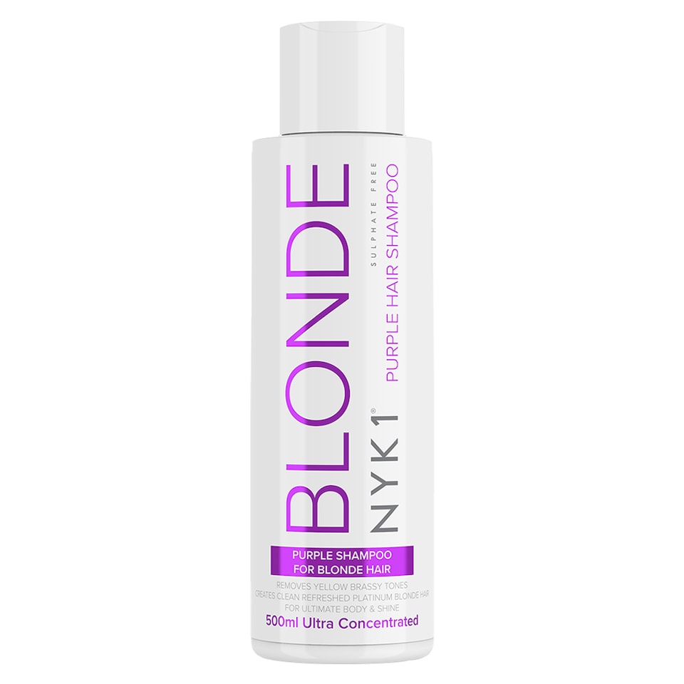 NYK1 Blonde - Purple Shampoo for Blonde Hair (500ml) Neutralises Yellow and Brassy Tones