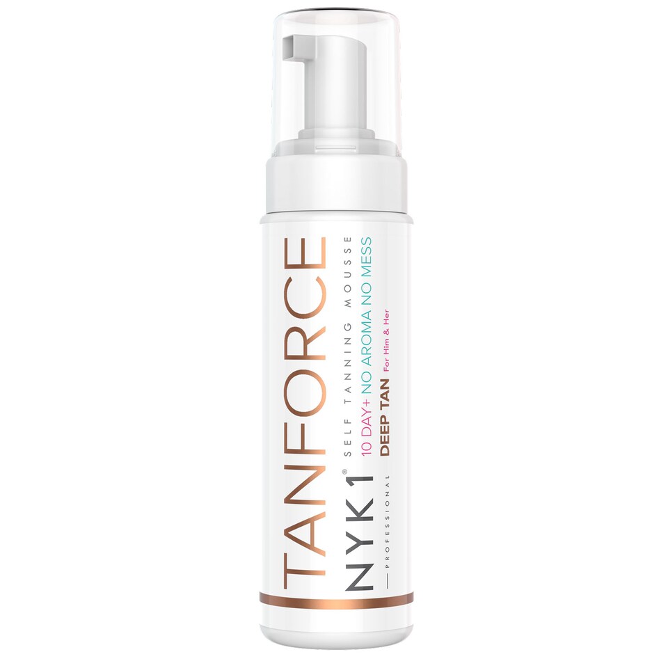 NYK1 TanForce Streak-Free Fake Tan Mousse (250ml) Gradual Self-Tanner for Face & Body