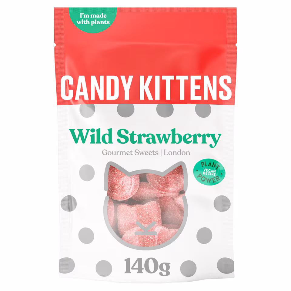 Candy Kittens Gourmet Sweets - Wild Strawberry 140g