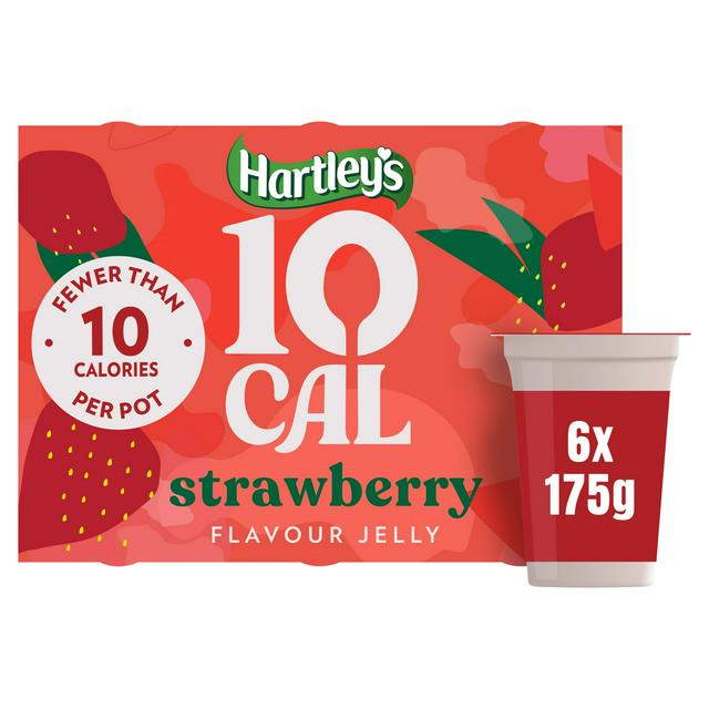 Hartley's 10 Cal Strawberry Jelly Pot Multipack 6x175g