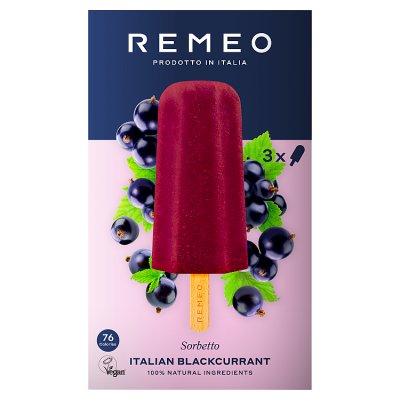 Remeo Blackcurrant Ice Lollies