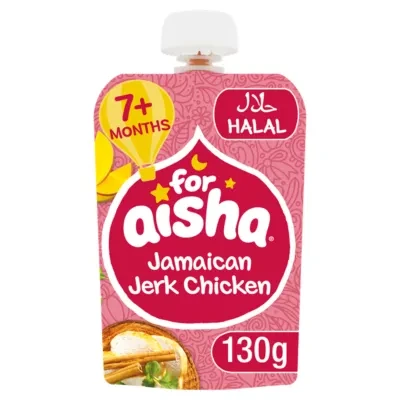 For Aisha Jamaican Jerk Chicken 7+ Months 130g
