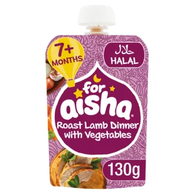 For Aisha Roast Lamb Dinner with Vegetables 7+ Months 130g