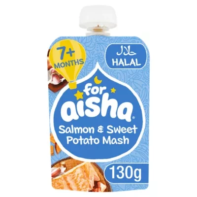 For Aisha Salmon & Sweet Potato Mash 7+ Months 130g