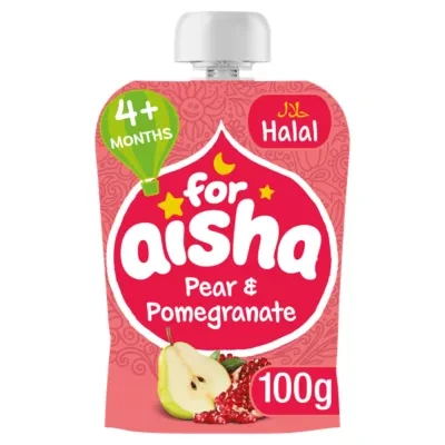 For Aisha Pear & Pomegranate 4+ Months 100g