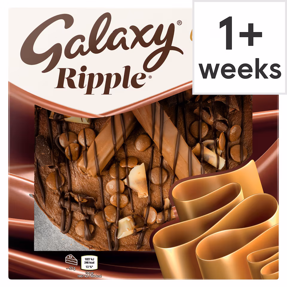 Galaxy Ripple Indulgent Chocolate Cake Portions