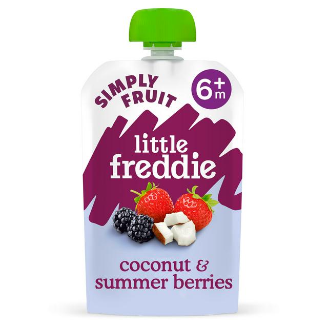 Little Freddie Organic Coconut & Summer Berries Baby Food Pouch 6+ Months 100g