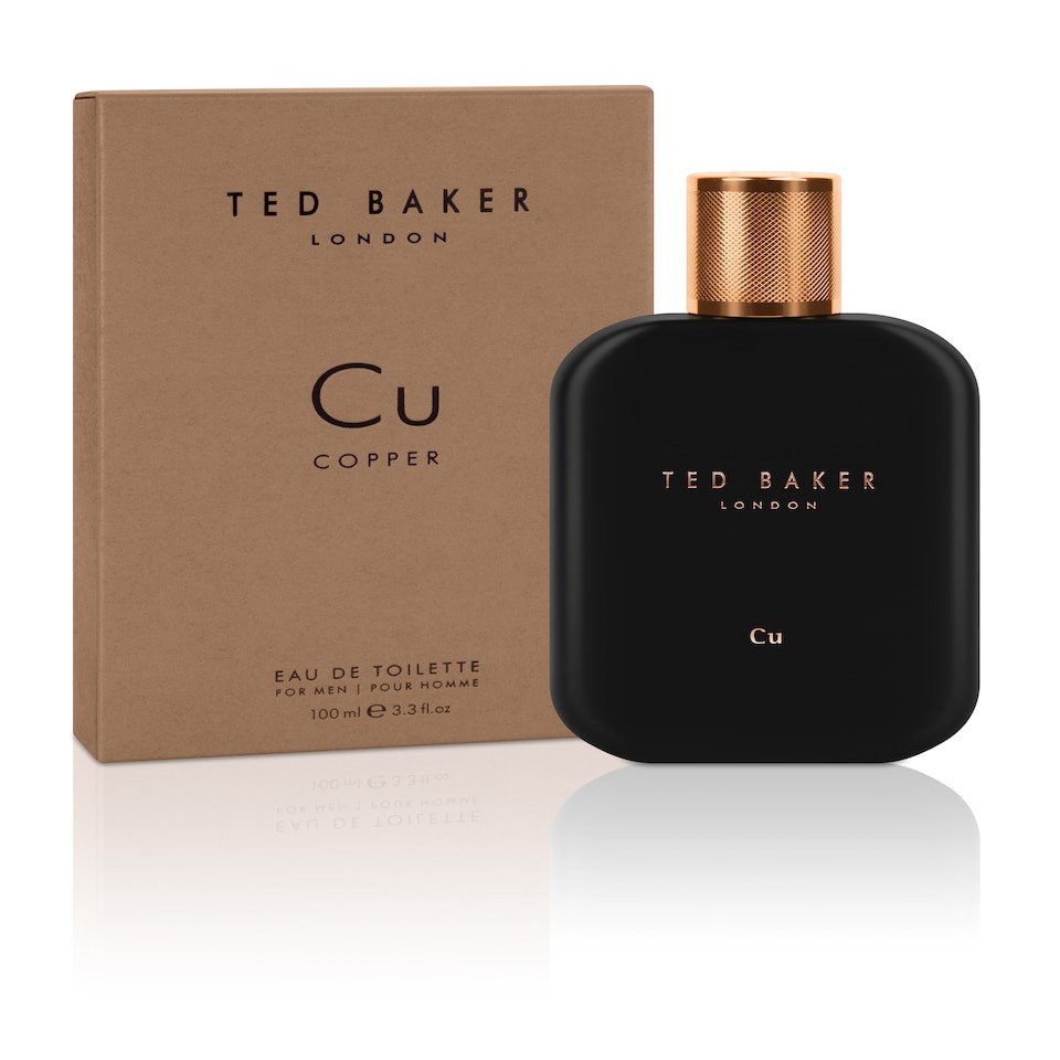 Ted Baker Tonics Cu Copper EDT, bright and intense fragrance, grapefruit and bergamont top notes with patchouli, cedar and musk base notes, 100ml | Black | Multi