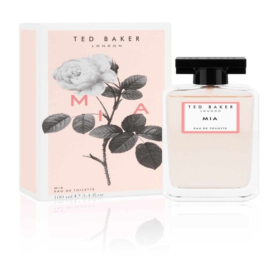 DECON -  Ted Baker Floret Mia EDT, citrus, sweet raspberry and rose top notes with patchouli and amber base notes, glass bottle, Mia fragrance, 100ml | Black | Multi
