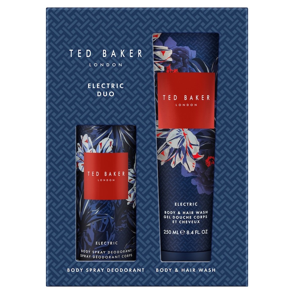 TED BAKER London Body Wash and Body Spray Deodorant Electric Duo Gift Set