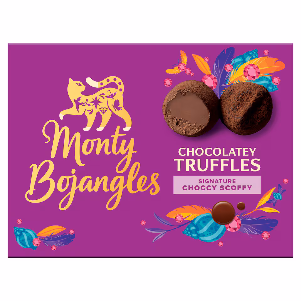 Monty Bojangles Choccy Scoffy Truffles 135G