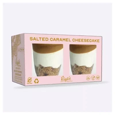 Riya's Salted Caramel Cheesecake Desserts 2 Pack