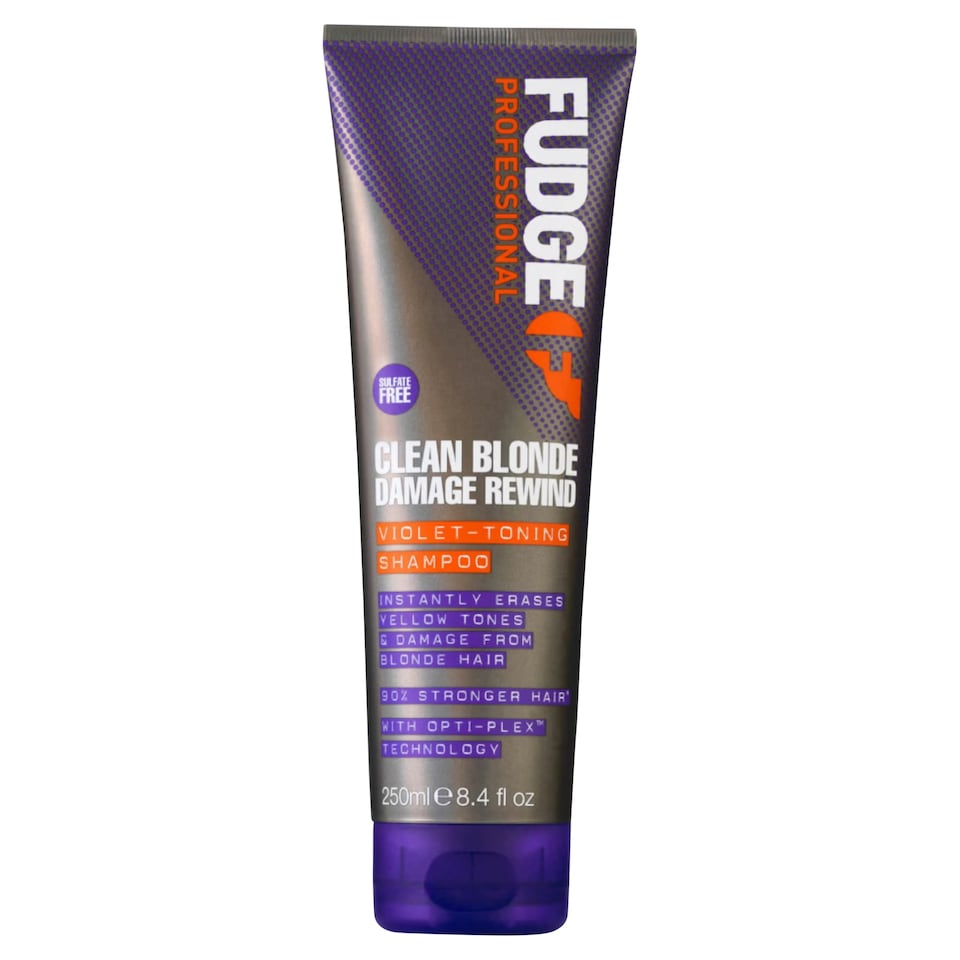 Fudge Professional Clean Blonde Damage Rewind Violet-Toning Shampoo 250ml