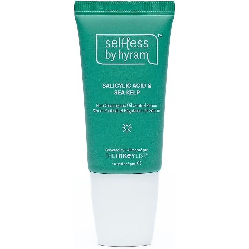 Selfless by Hyram Salicylic Acid & Sea Kelp Serum 30ml | Oil Control & Pore Clearing Face Serum | Niacinamide & Succinic Acid for Breakout Prone Skin | Vegan Skincare Treatment