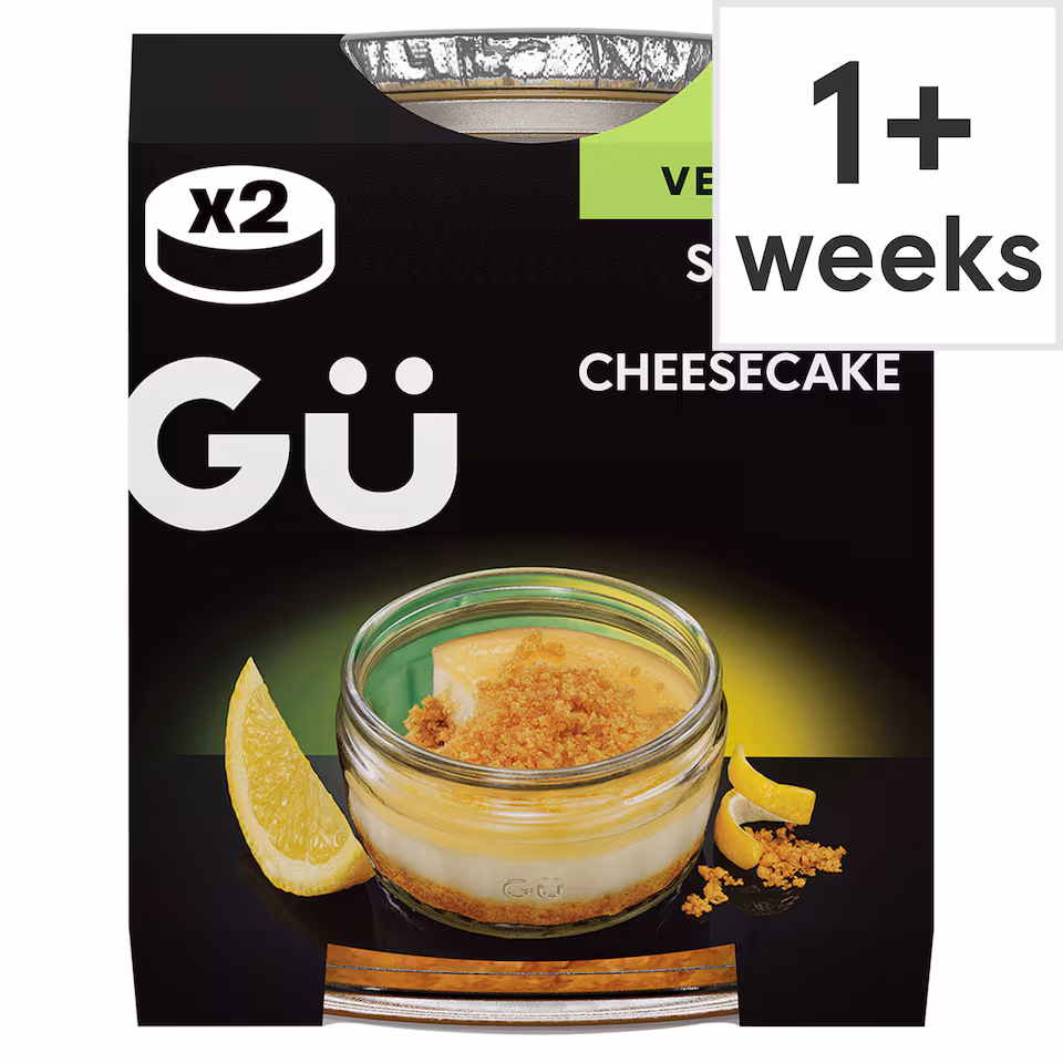 Gü Plant Spanish Vegan Lemon Cheesecake Dessert 2 x 92g