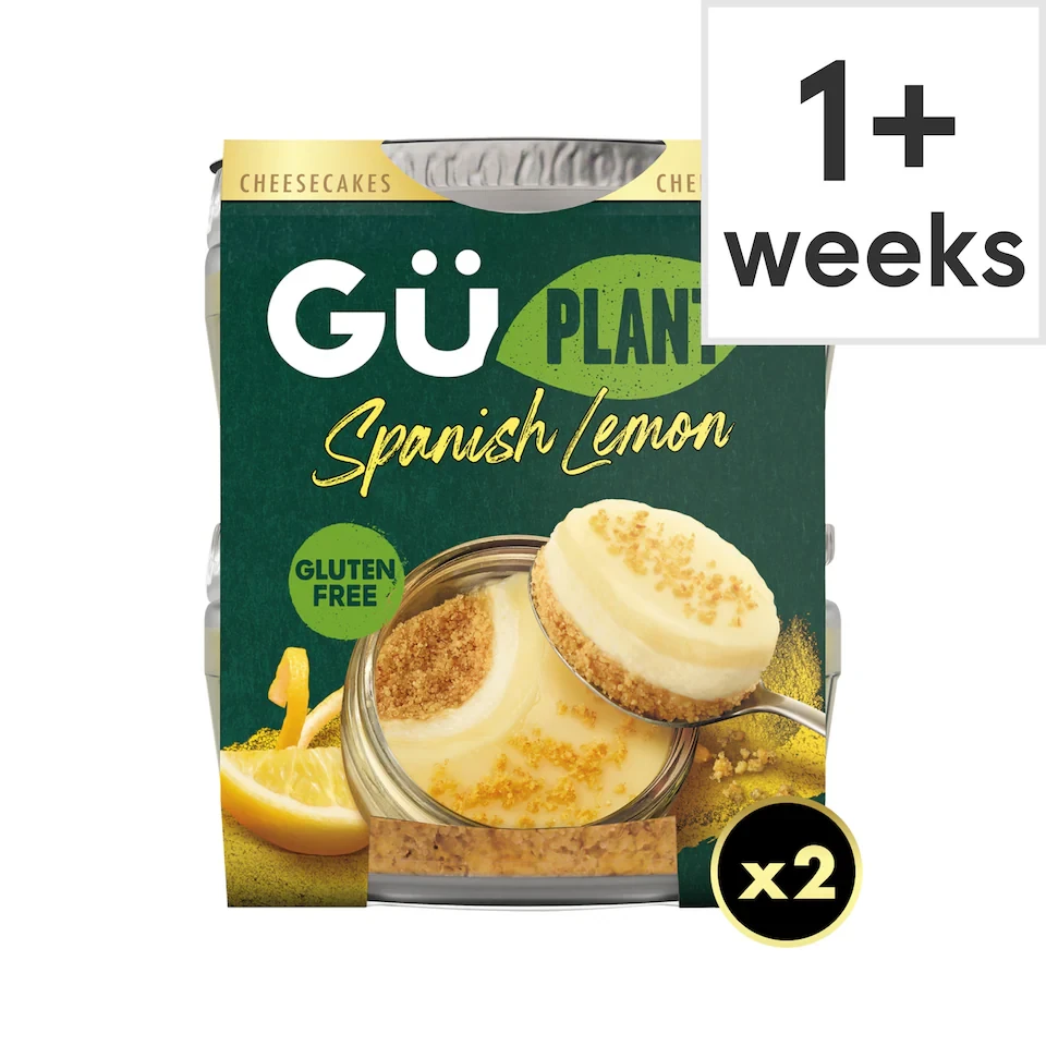 Gü Plant Spanish Vegan Lemon Cheesecake Dessert 2 x 92g