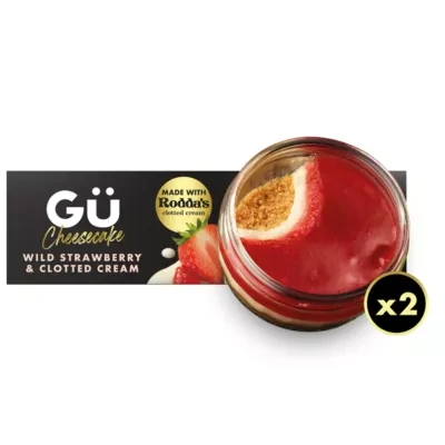GU Wild Strawberry & Clotted Cream Cheesecake Dessert 2x87g