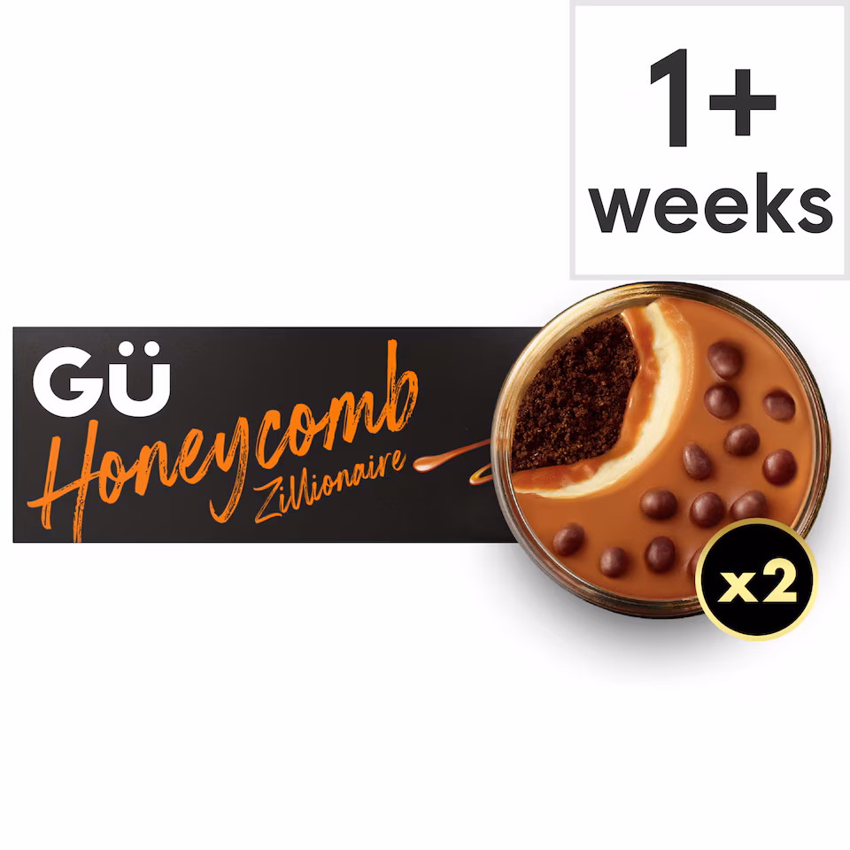 Gü Honeycomb Zillionaire Cheesecake Dessert 2 x 86.5g