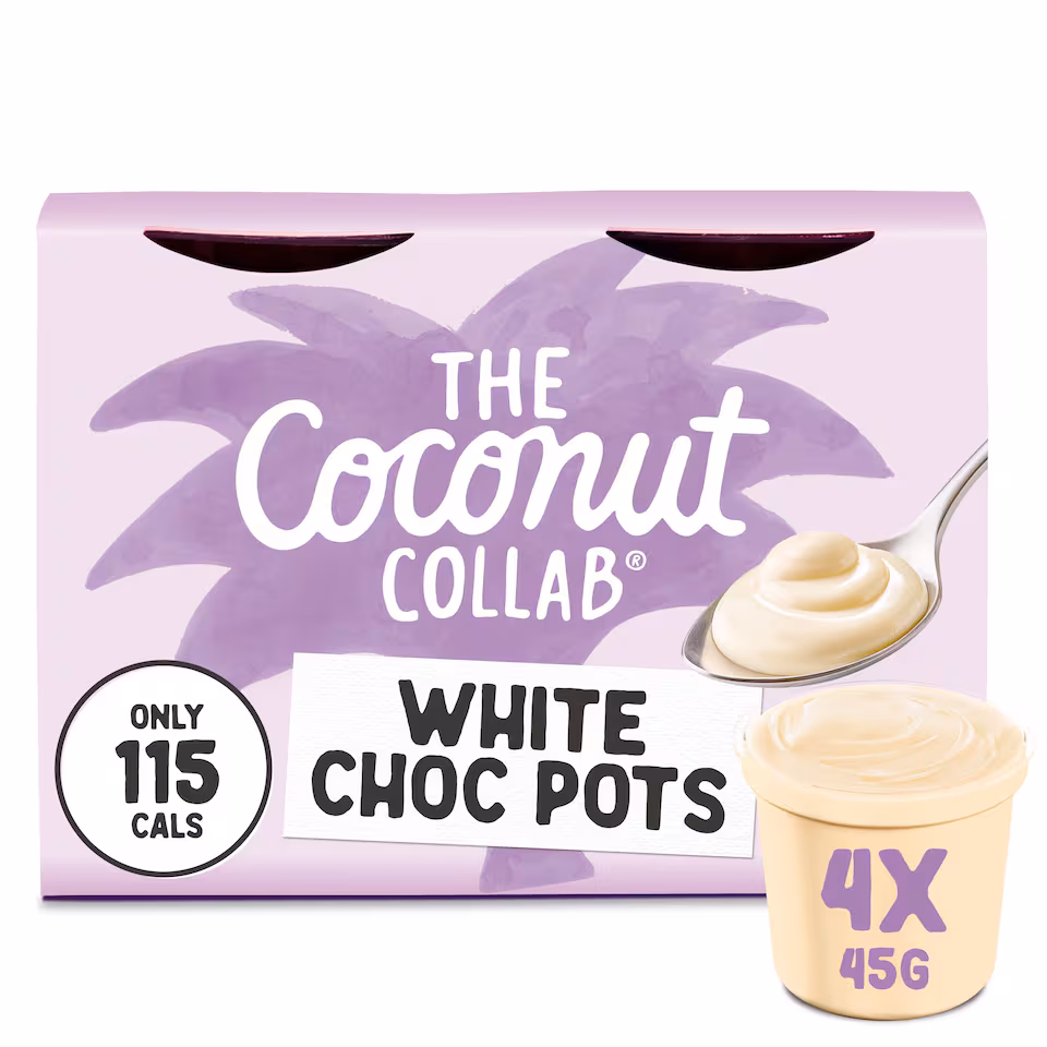 The Coconut Collab White Chocolate Pots 4x45g