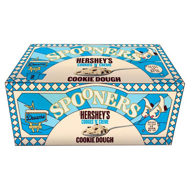 Spooners Hershey's Cookies 'N' Creme Cookie Dough x2 75g