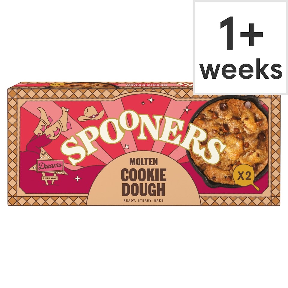 Spooners Molten Choc Chip Cookie Dough 2 x 80g