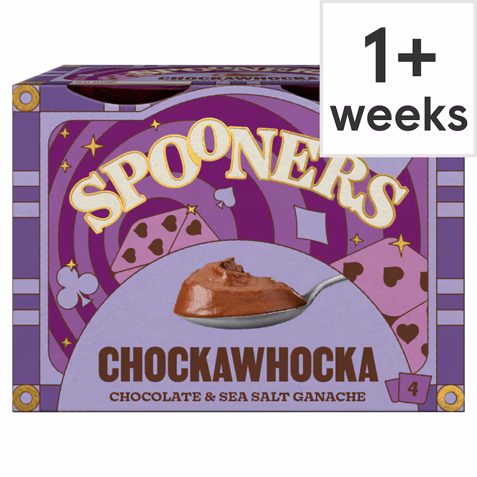 Spooners Chockawhocka Chocolate Sea Salt Ganache 4x45g