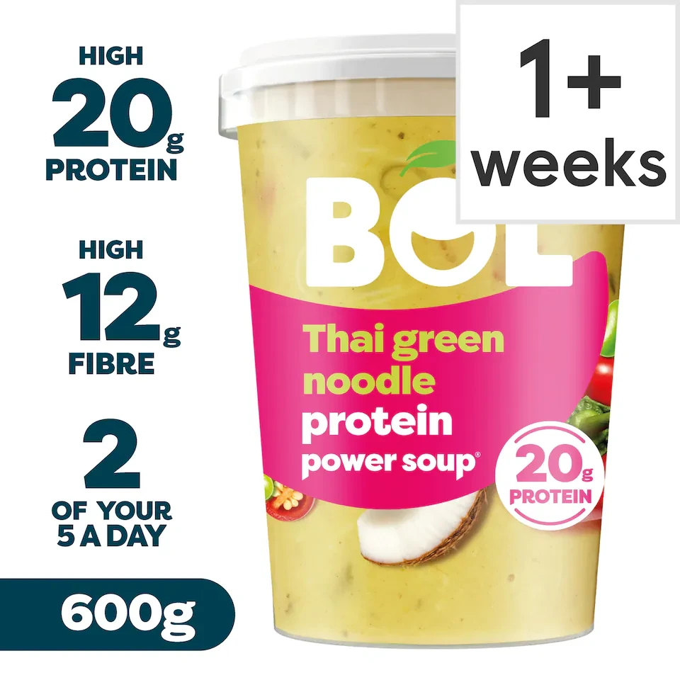 BOL Protein Thai Green Noodle Power Soup 600g