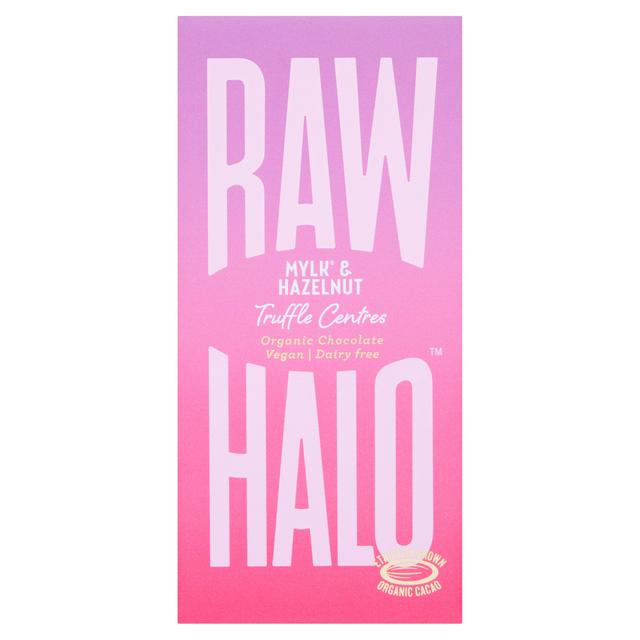 Raw Halo Mylk & Hazelnut Truffle Centres Organic Chocolate 90g