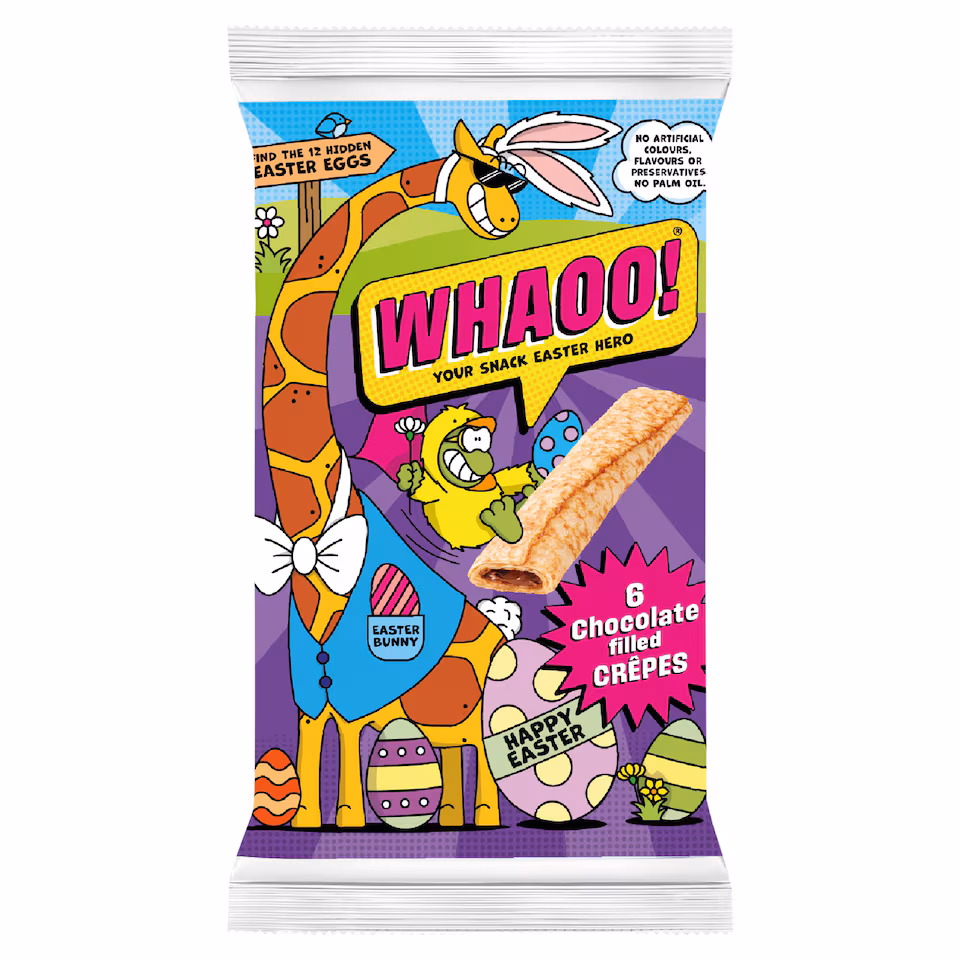 Whaoo! Chocolate Filled Crepes 6 Pack 192g